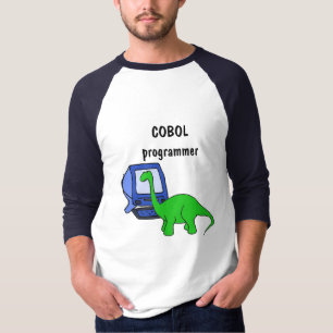 BC- camisa do dinossauro do programador de COBOL