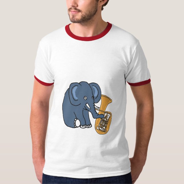 BC- elefante que joga uma camisa da tuba (Frente)