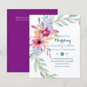 BDGET Flowers Convites de Casamento