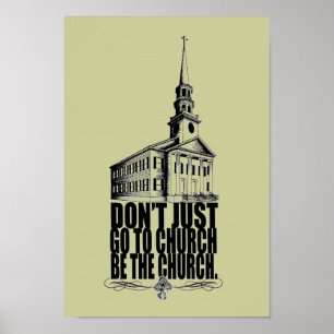 BE a poster da igreja