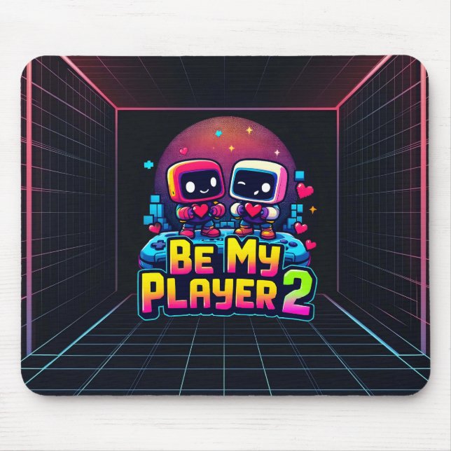 Be My Player 2 Mousepad – Romantic Gaming Accessor (Frente)