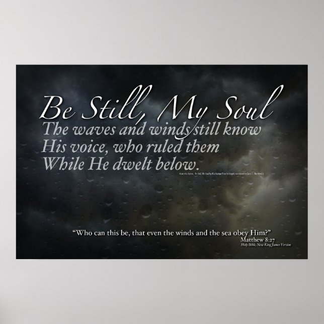 "Be Still My Soul" poster (Frente)