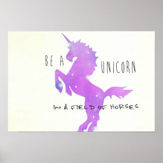 BE UM Impressão UNICORN 19 x 13