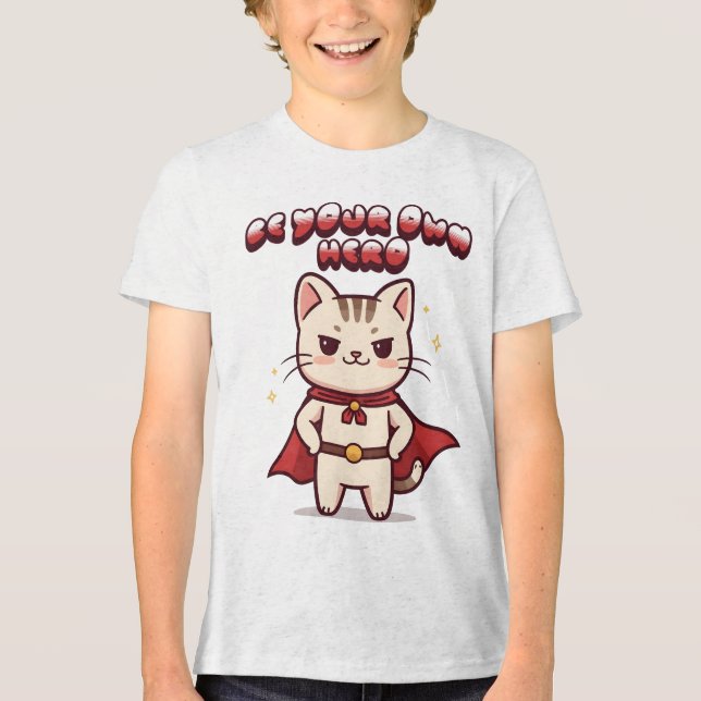 Be Your Own Hero Cute Cat Hero (Frente)