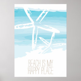 Beach and starfish | Poster