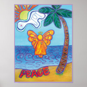 Beach Angel Impressão