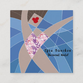 Beach Babe Swimcase Model Cartão de visita