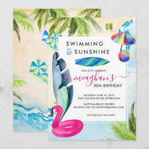 Beach Bash   Convite de festas de Verão