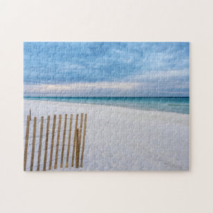 Beach Fence Morning Destin Florida Quebra-cabeça
