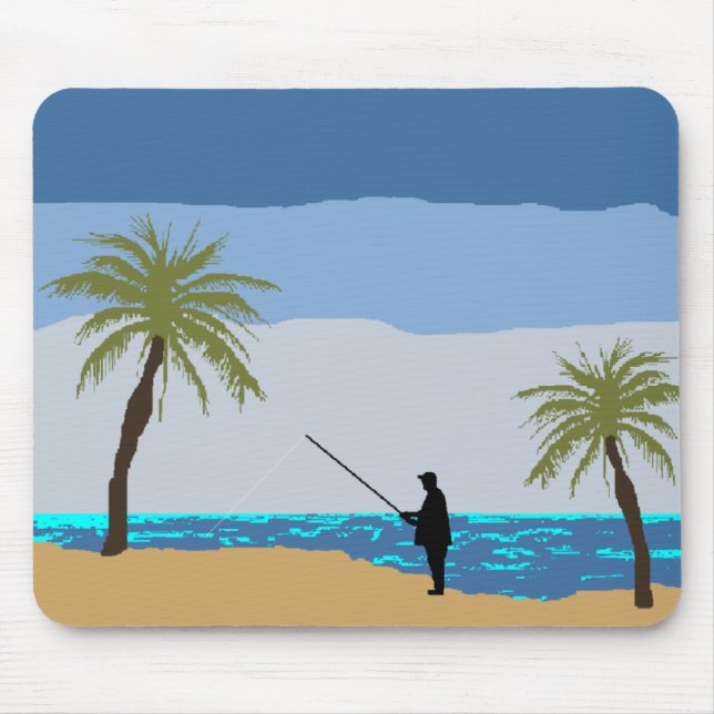 Beach Fisher Mousepad (Frente)