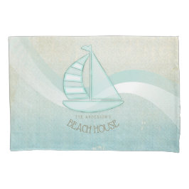 Beach House NMaritime boat Aqua Blue ID623
