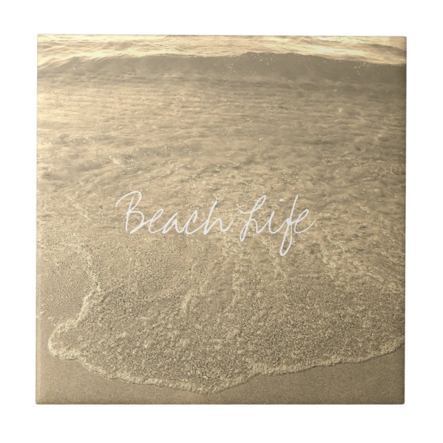 Beach Life cita Clear Ocean Sandy Ouro Water (Frente)