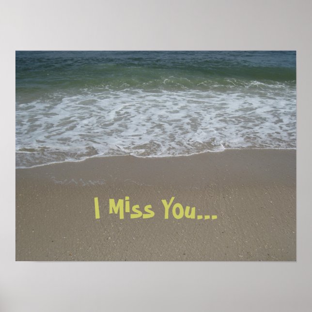 Beach Miss You Poster (Frente)