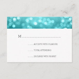 Beach Ombre Bokeh lança RSVP de Casamento Elegante