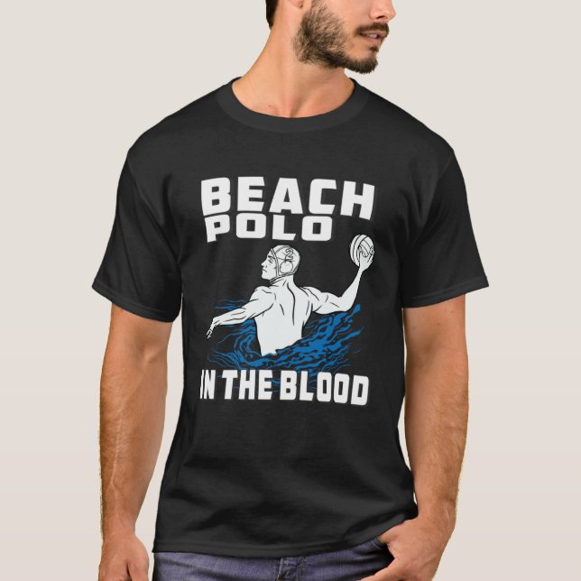 Beach Polo In The Blood Sport Volleyball Player (Frente)