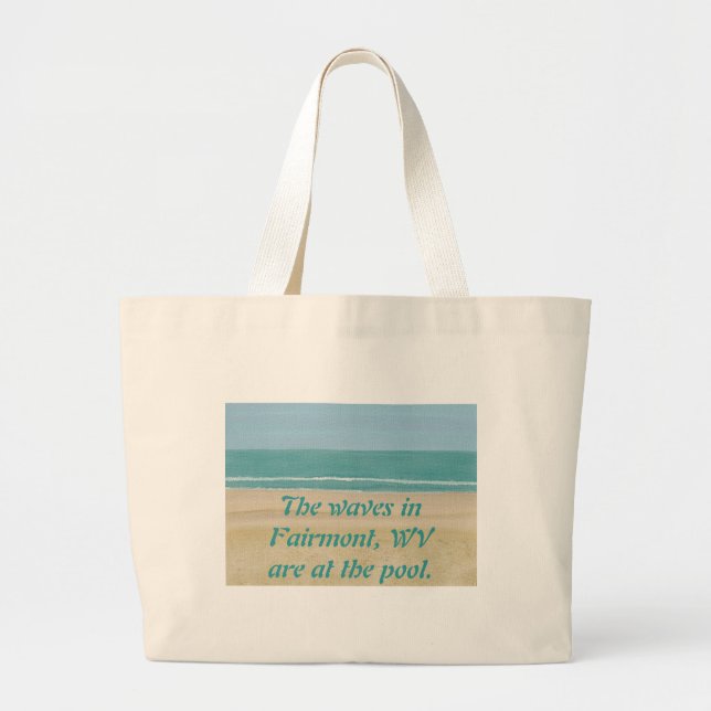 Beach Sand Ocean Fairmont WV Bolsas de canvas (Frente)