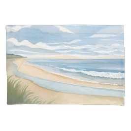 Beach Shore Walk | Coastal Ocean Watercolor