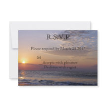 Beach Sunrise RSVP
