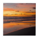 Beach Sunset Ocean View Orange Yellow<br><div class="desc">Aproveite o pôr do sol todos os dias com este design. As belas laranjas e amarelos tornam este pôr do sol absolutamente espantoso e serão um excelente extra para o seu banheiro temático na praia.</div>