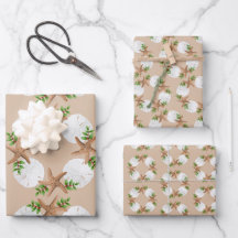 Beach Wreath Sea Stars Areia Dólares Areia Tan