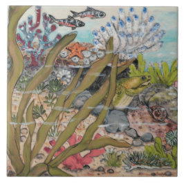 Beacher Sea Life Moray Eel Fish Marine Mural Pc.#1