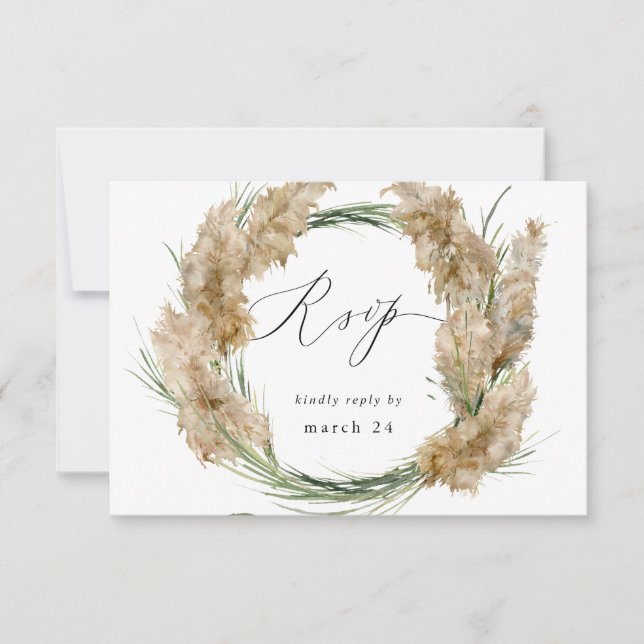 Beachy Boho Pampas Grass w RSVP 2 (Frente)