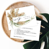 Beachy Boho Pampas Grass w RSVP de Refeições