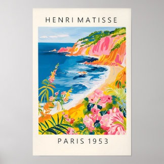 Beachy Decor, Impressão Oceânico Em Henri Matisse