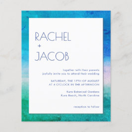 Beachy Retro Tipo Convite para Casamento de Verão