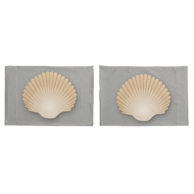 Beachy Tan Scalloped Seashell (Verso - conjunto)
