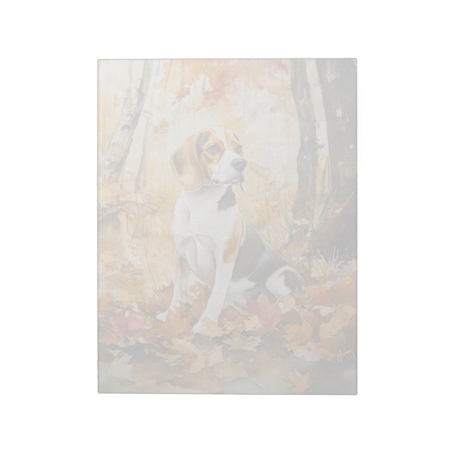 Beagle - Bloco de notas de 11" x 8,5" (Invertido)
