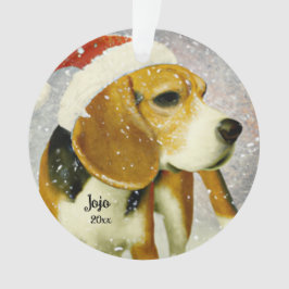 Beagle de Natal, Enfeite de Cachorro de Papai Noel