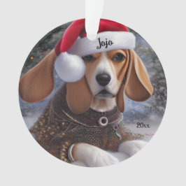 Beagle de Natal, Enfeite de Cachorro do Papai Noel