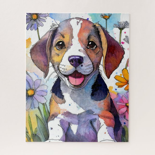 Beagle Dog Jigsera Quebra-cabeça (Vertical)