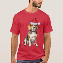 Beagle Dog Lover Engraçado Camisa De Natal