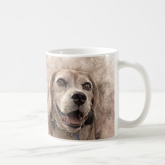 Beagle Dog Puppy Mug Xícara de Café (Direita)