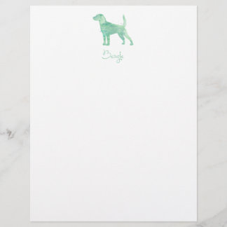 Beagle Watercolor Design