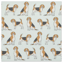 Beagles em Aqua Tecido