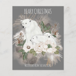 Bean Christmas Family Name Cinza Polar Bear Bear