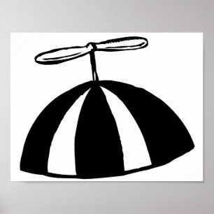 Beanie Com Poster De Pássaro Trigo
