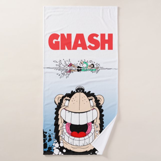 Beano Gnasher "Tubarão", toalha de banho paródia � (Toalha de Banho)