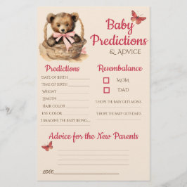 Bear Bear Girl Predictions - Cartão de Aviso