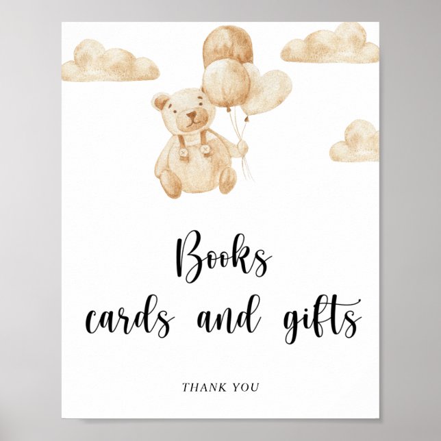 Bear books cards and gifts poster (Frente)