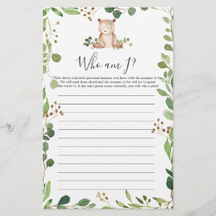 Bear Chá de fraldas Que Sou Eu Jogo