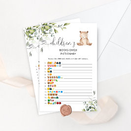 Bear chá livros infantis e jogos de picário emoji