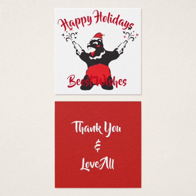 Bear de Festa Obrigado (Frente & Verso)