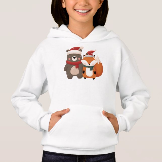 Bear e Raposa Cubra de Natal/Inverno (Frente)