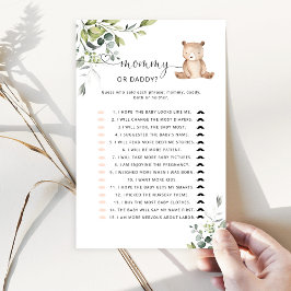 Bear Guess Quem Disse Isso Mamãe ou jogo de Pai