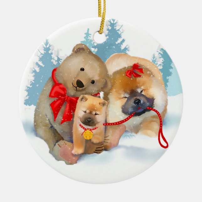 BEAR ING OFERTA Ornamento redondo de copas (Frente)