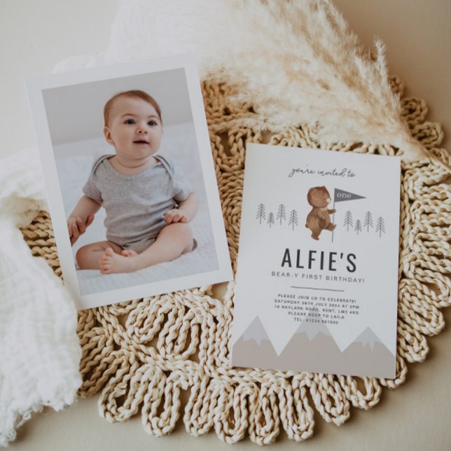 Bear Mounains Primeiro Convite Fotográfico de Aniv (Criador carregado)